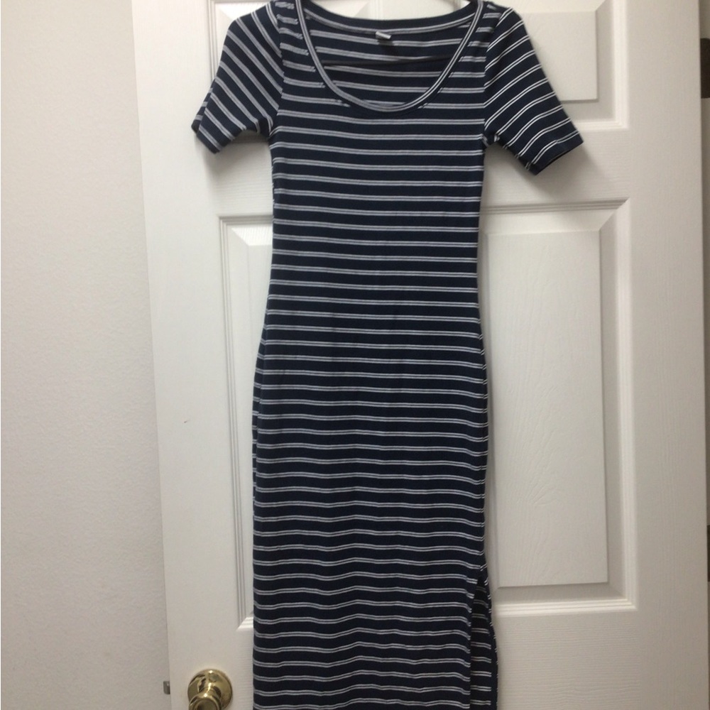 Midi nautical stripe dress